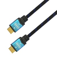 AISENS - CABLE HDMI V2.0 PREMIUM ALTA VELOCIDAD / HEC 4K@60HZ 18GBPS, A/M-A/M, NEGRO/AZUL, 3.0M