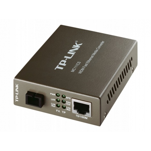 TP-Link MC111CS - conversor de soportes de fibra - 10Mb LAN, 100Mb LAN